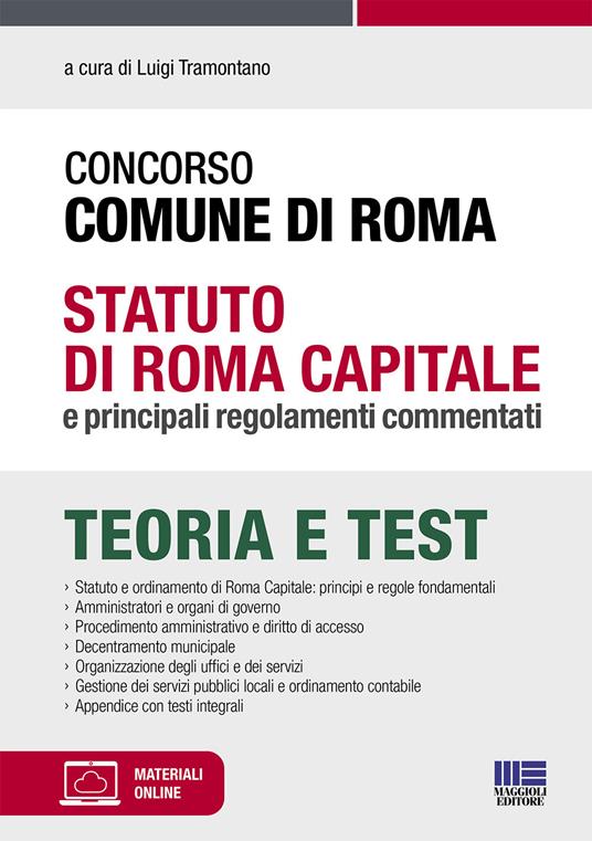 Concorso Comune di Roma. Statuto di Roma Capitale e principali regolamenti commentati. Con Contenuto digitale per accesso online - copertina