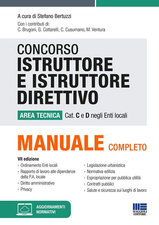 Concorso istruttore e istruttore direttivo. Area tecnica cat. C e D negli Enti locali. Con aggiornamento online - copertina