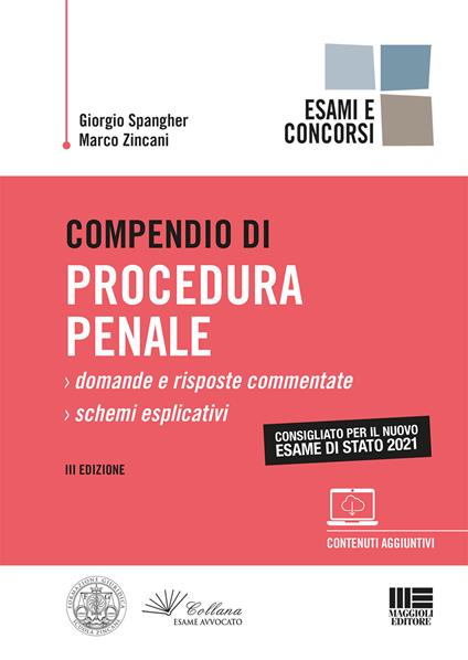 Compendio di procedura penale - Giorgio Spangher,Marco Zincani - copertina