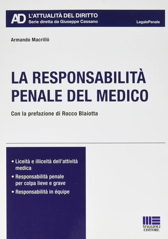 La responsabilità penale del medico - Armando Macrillò - copertina
