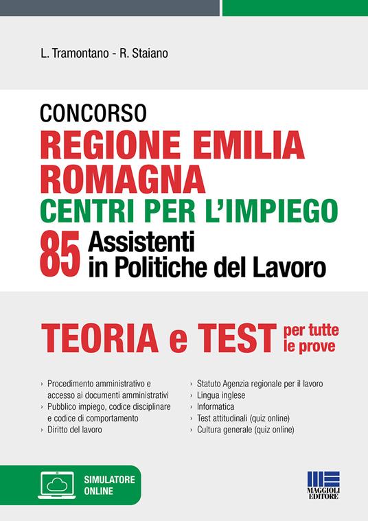 Concorso regione Emilia Romagna centri per l'impiego. 85 assistenti in politiche del lavoro - Luigi Tramontano,Rocchina Staiano - copertina
