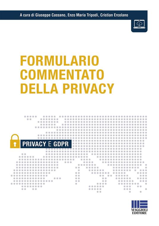 Formulario commentato della privacy - copertina