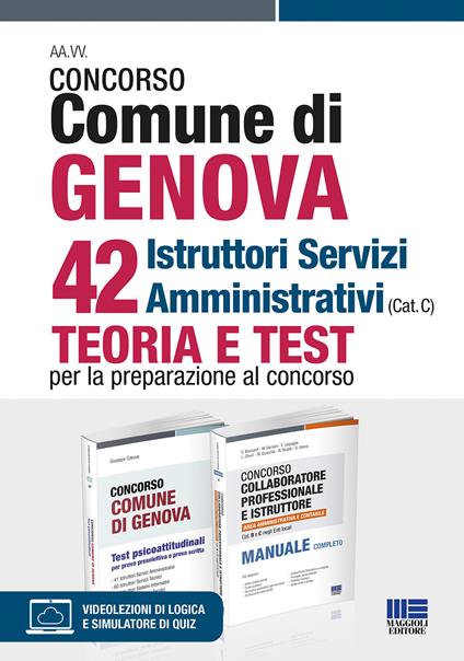Concorso Comune di Genova 42 Istruttori Servizi Amministrativi (Cat. C). Kit. Con espansione online. Con software di simulazione - Giuseppe Cotruvo - copertina