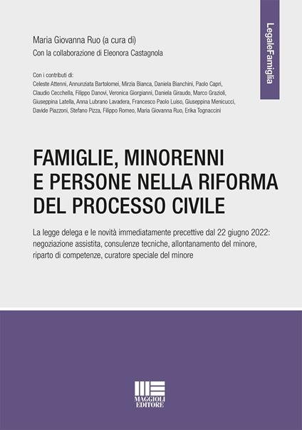 Famiglie, minorenni e persone nella riforma del processo civile - copertina