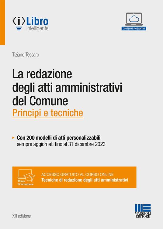 La redazione degli atti amministrativi del Comune - Tiziano Tessaro - copertina
