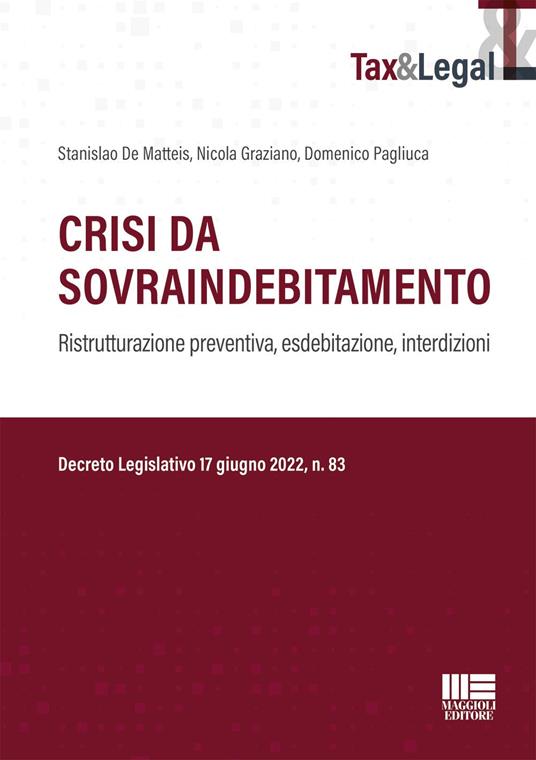Crisi da sovraindebitamento - Stanislao De Matteis,Nicola Graziano,Domenico Pagliuca - copertina