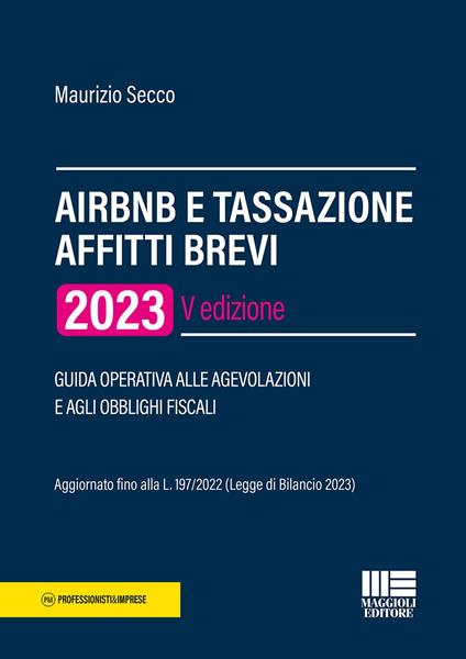 Airbnb e tassazione affitti brevi - Maurizio Secco - copertina