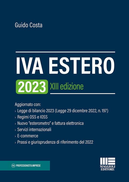 IVA estero 2023 - Guido Costa - copertina