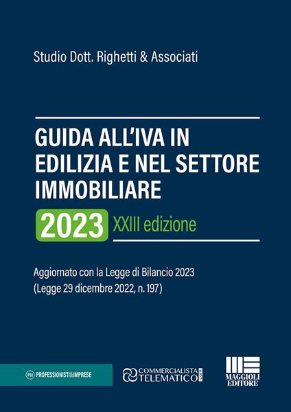 Guida all’IVA in edilizia e nel settore immobiliare 2023 - copertina
