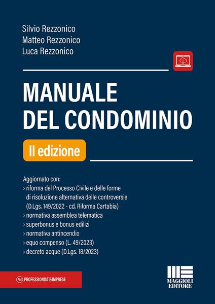 Manuale del condominio - Silvio Rezzonico - copertina