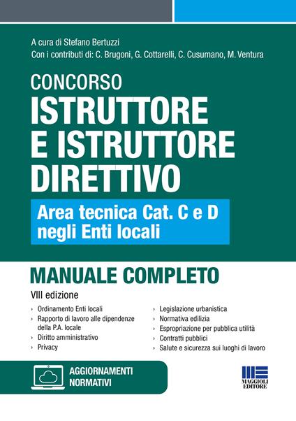 Concorso istruttore e istruttore direttivo. Area tecnica cat. C e D negli Enti locali - copertina