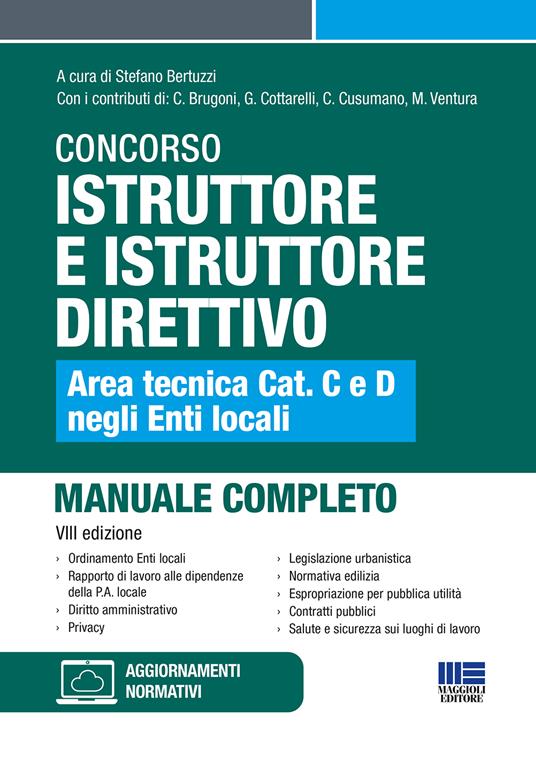 Concorso istruttore e istruttore direttivo. Area tecnica cat. C e D negli Enti locali - copertina