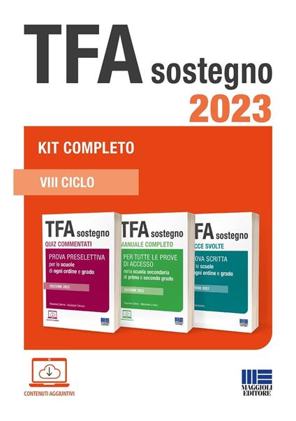 TFA sostegno 2023. Kit completo. Con espansione online - Rosanna Calvino,Mariasole La Rana,Giuseppe Cotruvo - copertina