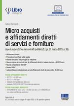 Micro acquisti e affidamenti diretti di servizi e forniture dopo il nuovo Codice dei contratti pubblici (D.Lgs. 31 marzo 2023, n. 36)