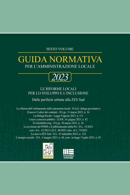Guida normativa per l'amministrazione locale 2023 - copertina
