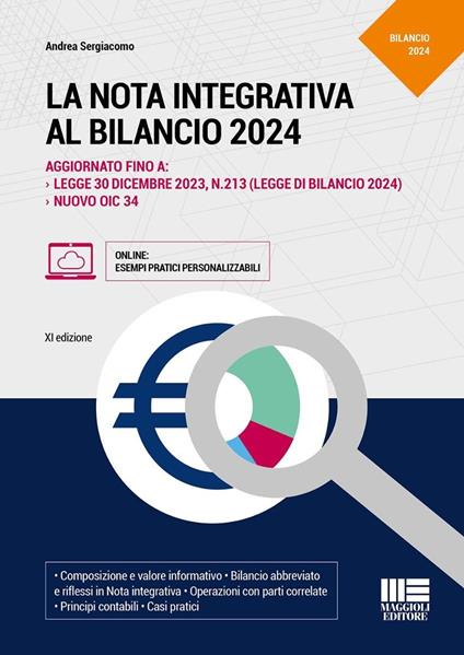 La nota integrativa al bilancio - Andrea Sergiacomo - copertina