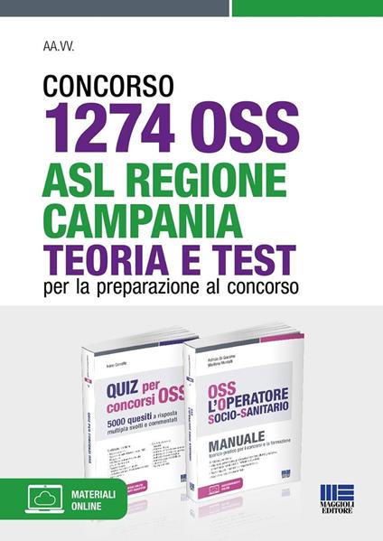 Concorso 1274 OSS - ASL Regione Campania. Teoria e test per la preparazione al concorso. Con espansione online - copertina