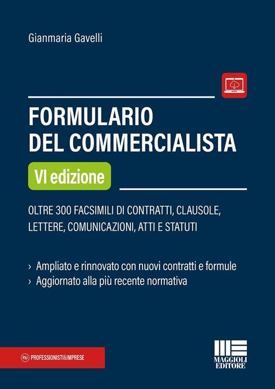 Formulario del commercialista - Gianmaria Gavelli - copertina
