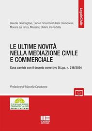 Le ultime novità nella mediazione civile e commerciale. Cosa cambia con il decreto correttivo D.Lgs. n. 216/2024