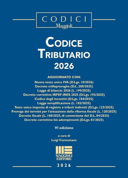 Codice tributario 2026 - copertina