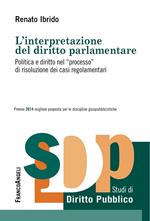 L' interpretazione del diritto parlamentare. Politica e diritto nel «processo» di risoluzione dei casi regolamentari