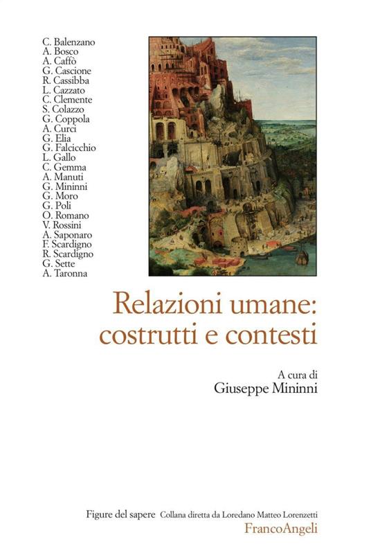 Relazioni umane: costrutti e contesti - copertina