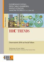 HRC trends. Osservatorio 2016 sui social values