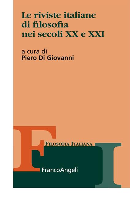 Le riviste italiane di filosofia nei secoli XX e XXI - copertina