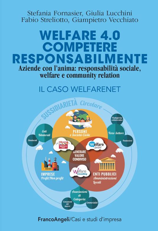 Welfare 4.0. Competere responsabilmente. Aziende con l'anima: responsabilità sociale, welfare e community relation. Il caso WelfareNet - Giulia Lucchini,Giampietro Vecchiato,Stefania Fornasier - copertina