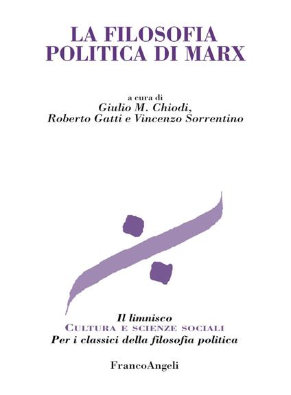 La filosofia politica di Marx - copertina