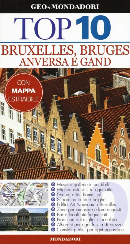 Bruxelles, Bruges, Anversa e Gand. Con carta - Antony Mason - copertina