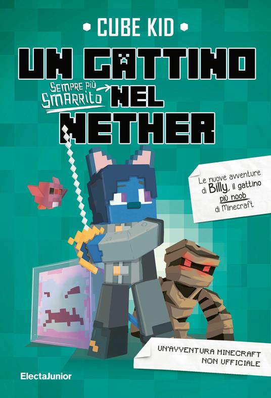 Un gattino sempre più smarrito nel Nether - Cube Kid - copertina