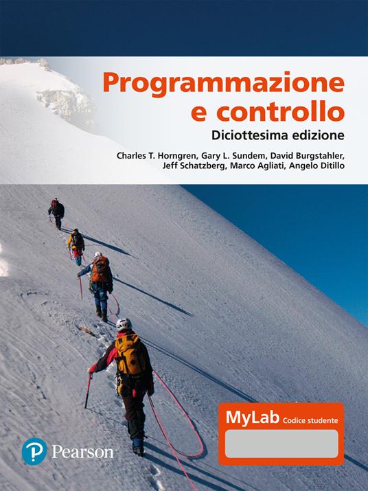 Programmazione e controllo. Ediz. MyLab - Charles T. Horngren,Gary L. Sundem,David Burgstahler - copertina