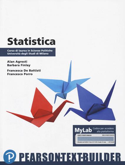 Statistica. Con Contenuto digitale per accesso online - Alan Agresti,Barbara Finlay,Francesca De Battisti - copertina