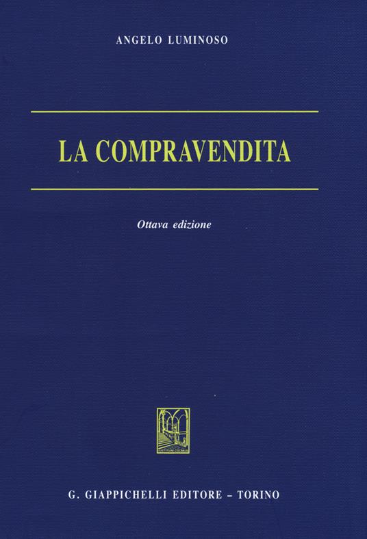 La compravendita - Angelo Luminoso - copertina