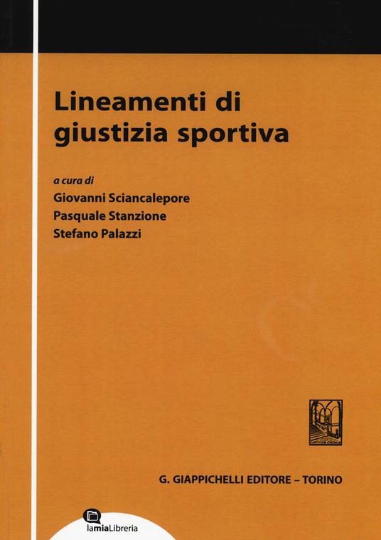 Lineamenti di giustizia sportiva - copertina