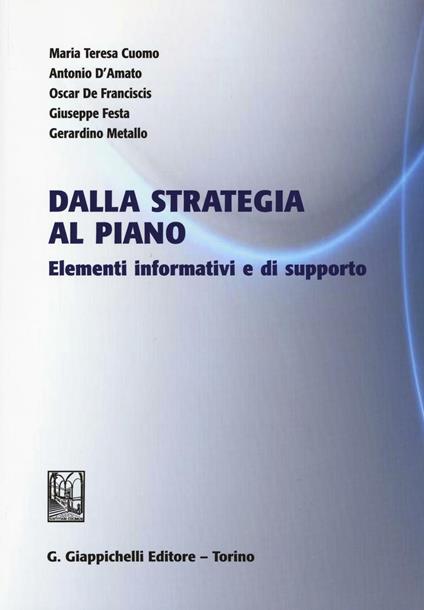 Dalla strategia al piano. Elementi informativi e di supporto - copertina