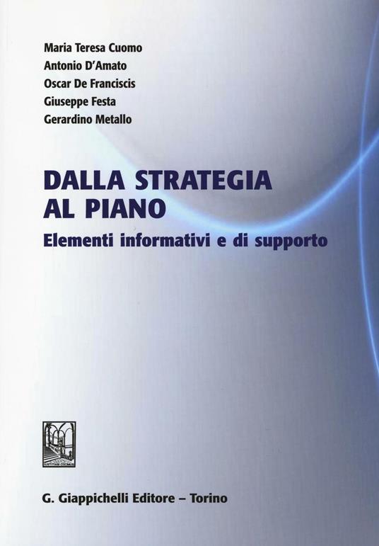 Dalla strategia al piano. Elementi informativi e di supporto - copertina