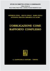 L'obbligazione come rapporto complesso - copertina
