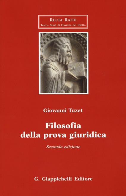 Filosofia della prova giuridica - Giovanni Tuzet - copertina