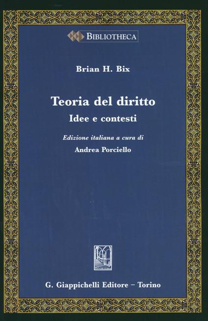 Teoria del diritto - Brian H. Bix - copertina