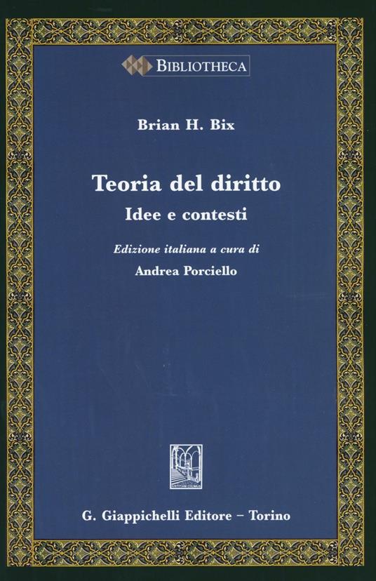 Teoria del diritto - Brian H. Bix - copertina