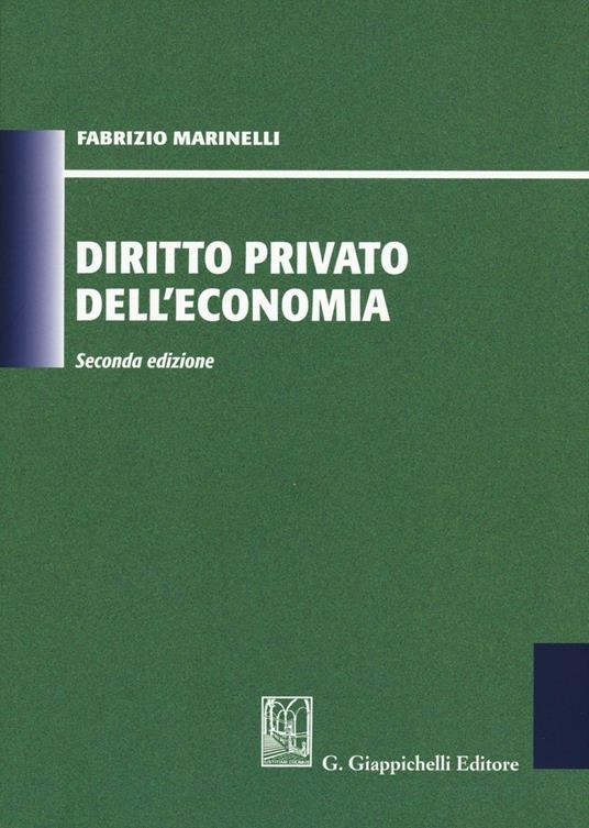 Diritto privato dell'economia - Fabrizio Marinelli - copertina