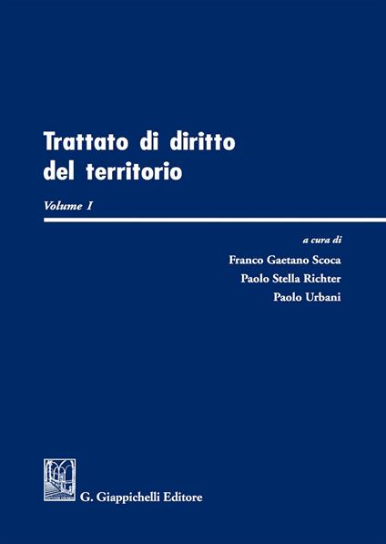 Trattato di diritto del territorio. Vol. 1 - copertina