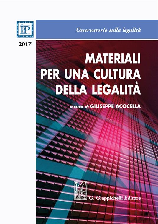 Materiali per una cultura della legalità 2017 - copertina