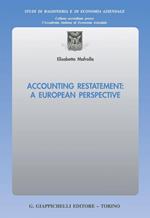 Accounting restatement: a European perspective