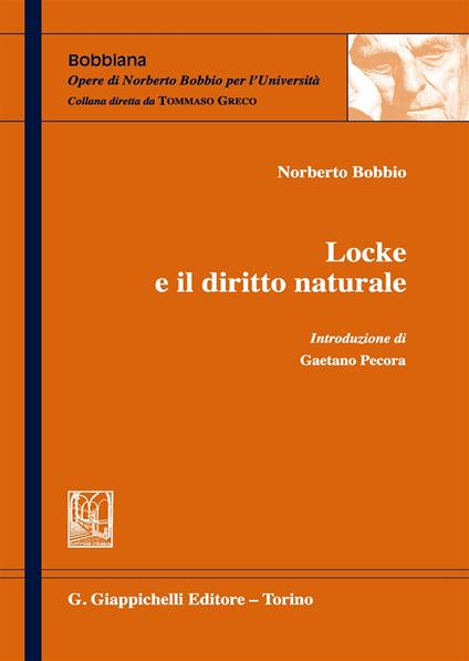 Locke e il diritto naturale - Norberto Bobbio - copertina