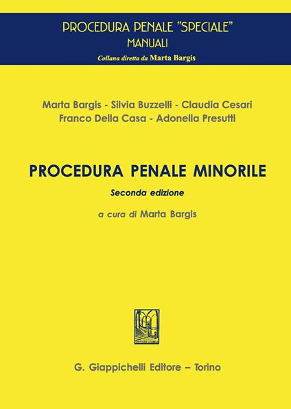 Procedura penale minorile - copertina