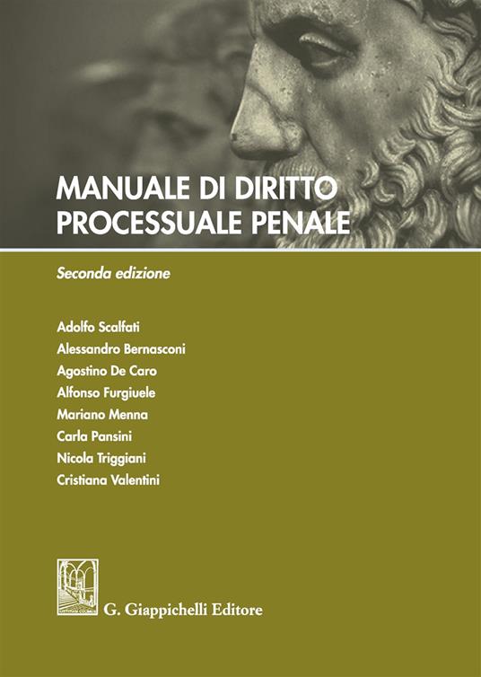 Manuale di diritto processuale penale - copertina