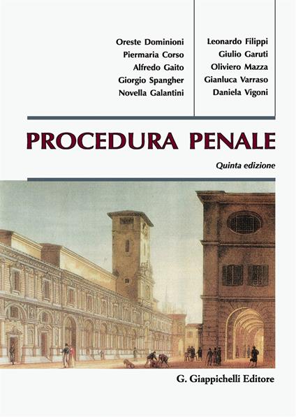 Procedura penale - copertina